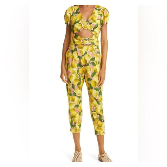 FARM Rio Tops - Farm Rio  Fresh Lemons  Sz S Jumpsuit